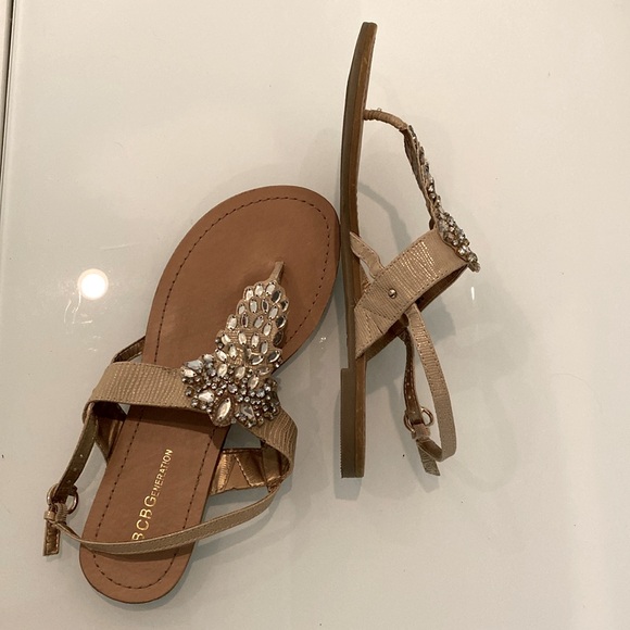 BCBG Generation Gold Dressy Thong 
Sandals - Picture 5 of 5